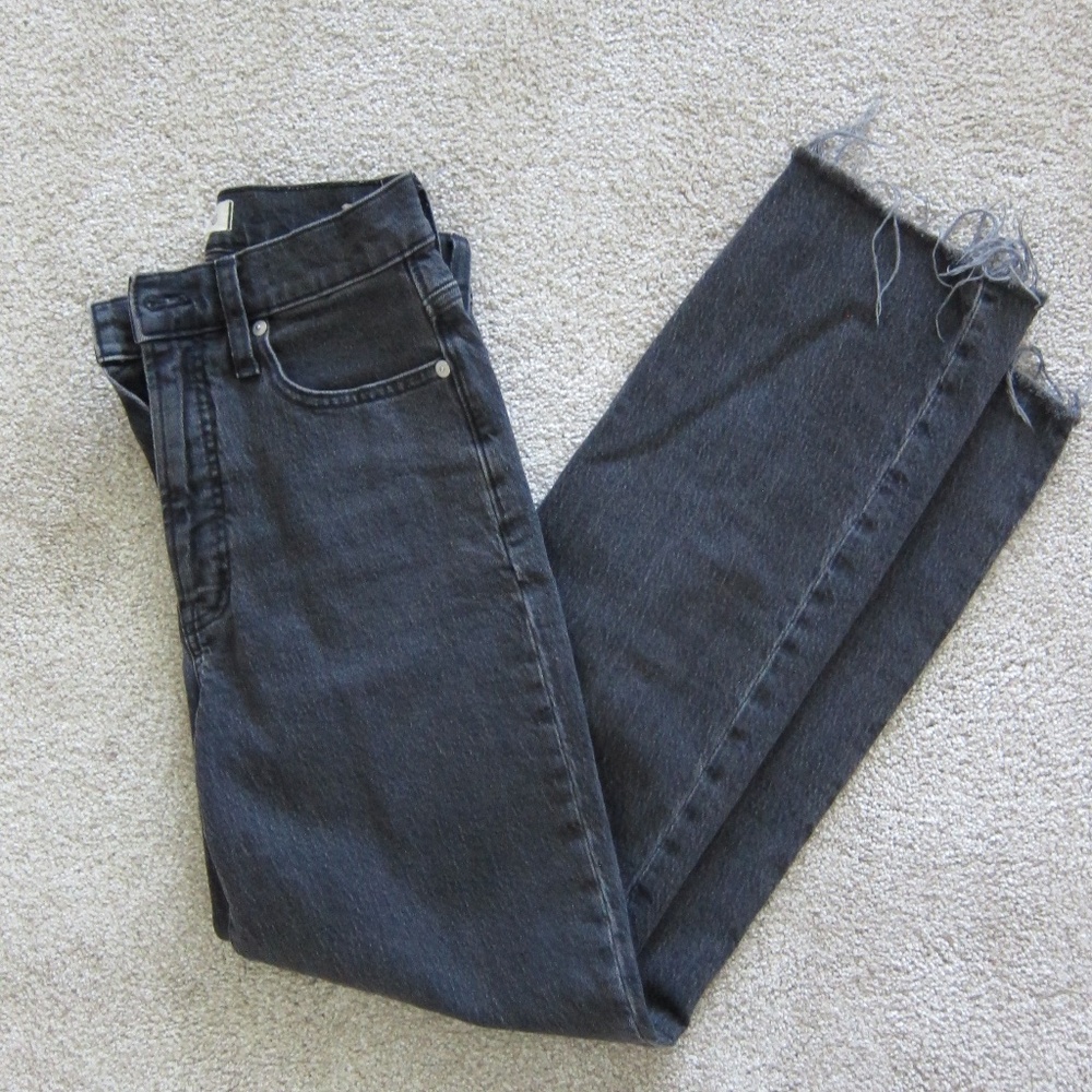 Madewell Black Vintage Straight Leg Jean